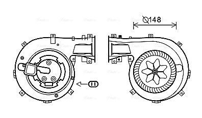 AVA QUALITY COOLING vidaus pūtiklis OL8618